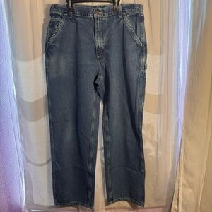 CARHARTT Carpenter Jeans Loose Fit Men’s Size 36x32 Dark Wash Blue Denim Size 36